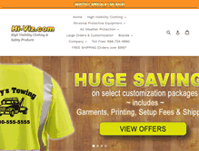 Tablet Screenshot of hi-viz.com